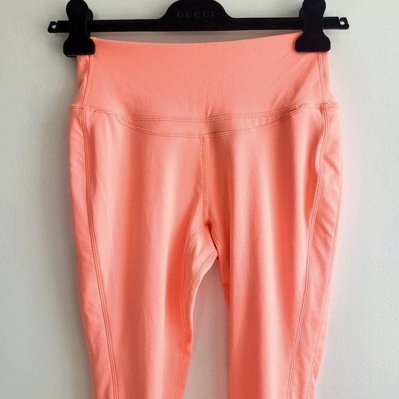 Free People FP Movement Very Prarie High Rise Leggings Papaya Punch New Small - Picture 10 of 15